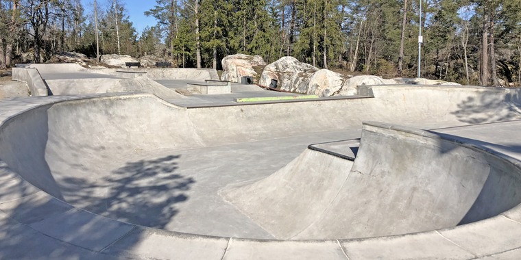 Norrtälje skatepark.