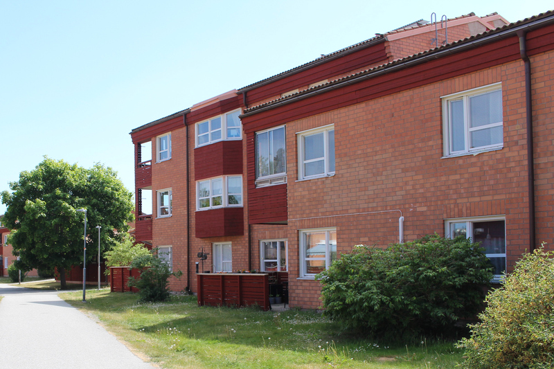 Hus byggnader i postmodern bebyggelse