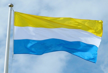 Bild på Meän, den tornedalska flaggan.