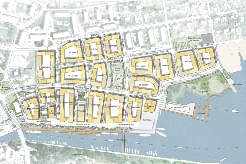 Karta &ouml;ver Norrt&auml;lje hamn