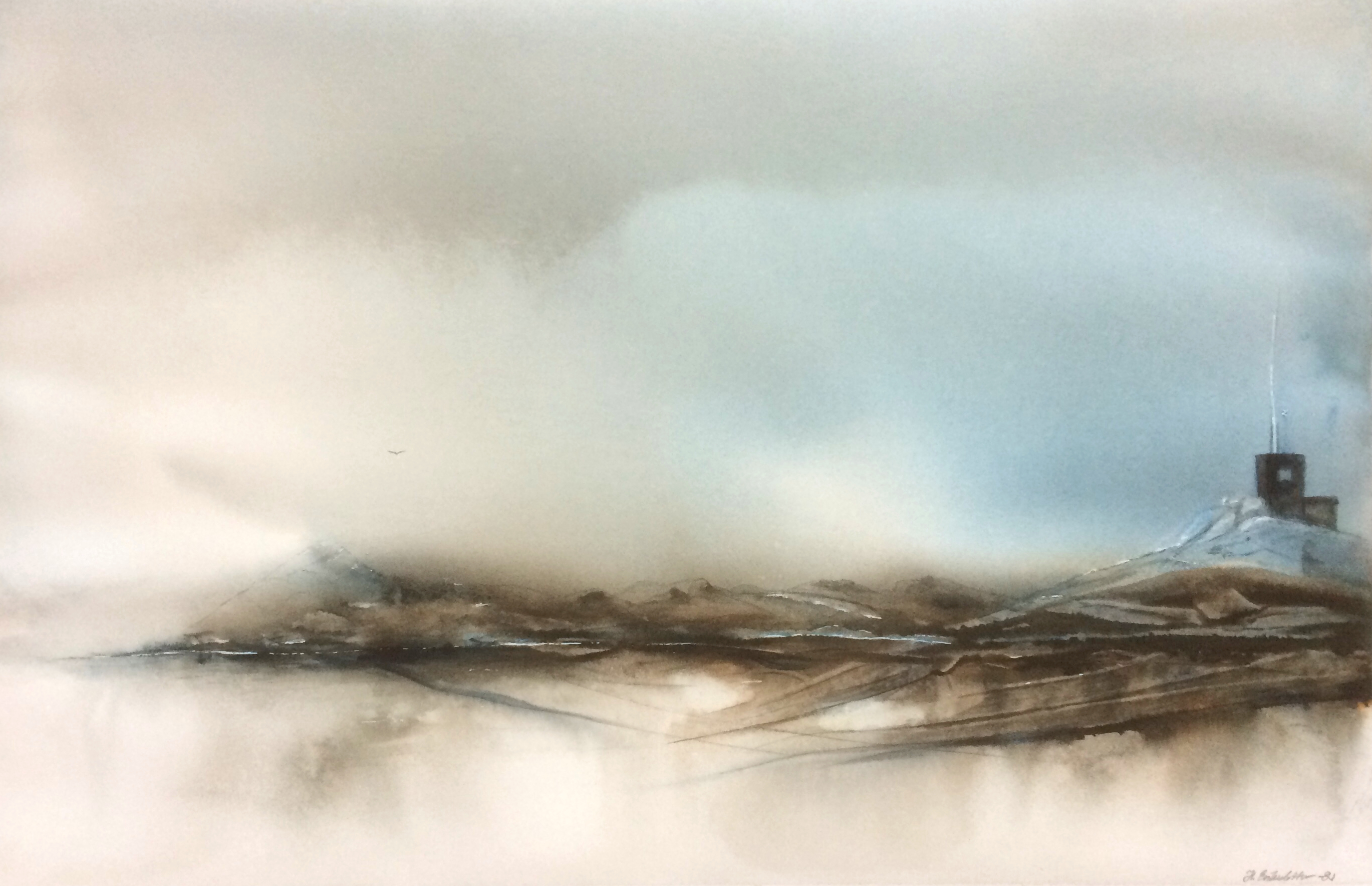 Sista utposten akvarell