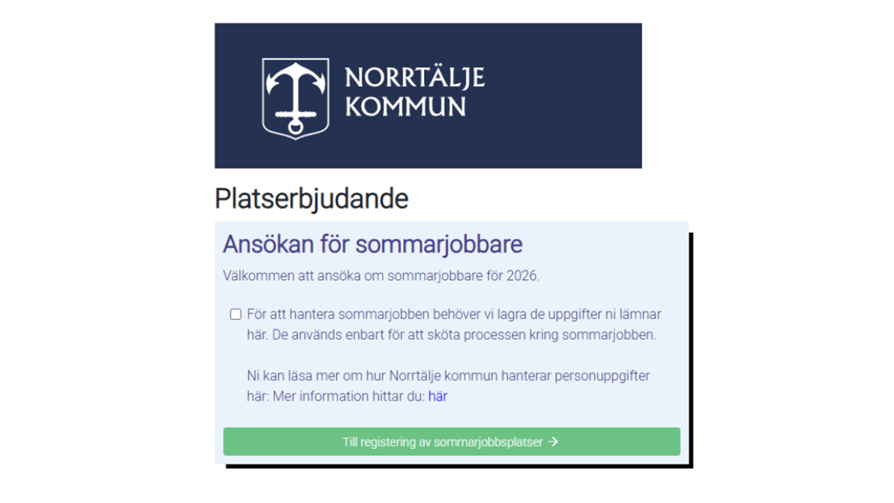 Bild p&aring; sidan som visar hur steg ett ser ut.