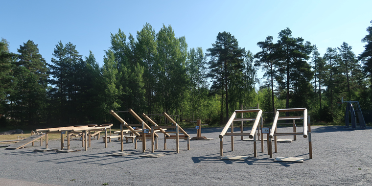 Utegym i Hallstavik.