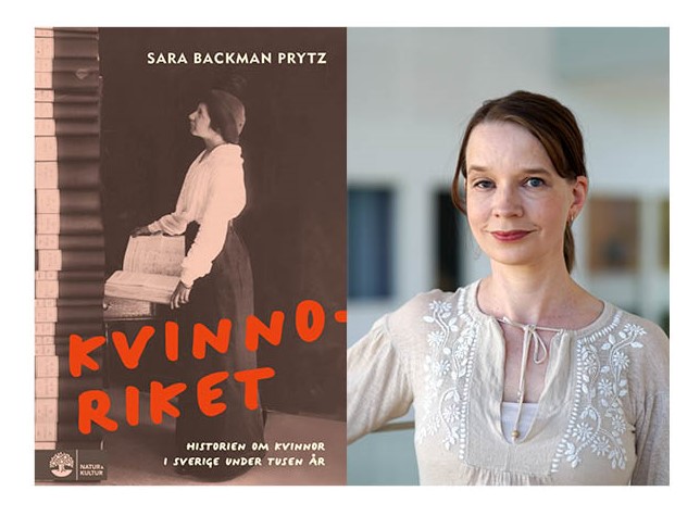 bokomslag till kvinnoriket och författaren. 