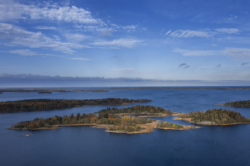 Drönarbild över Herräng.Foto: Per Grothwww.pergroth.com