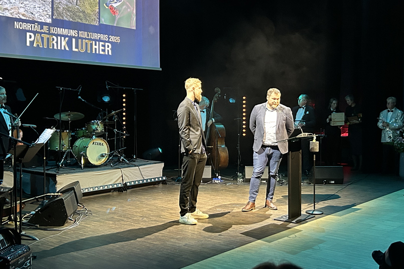 Prisutdelning p&aring; scen