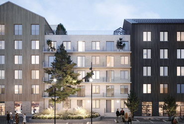 Illustration över kvarter 18, exteriör