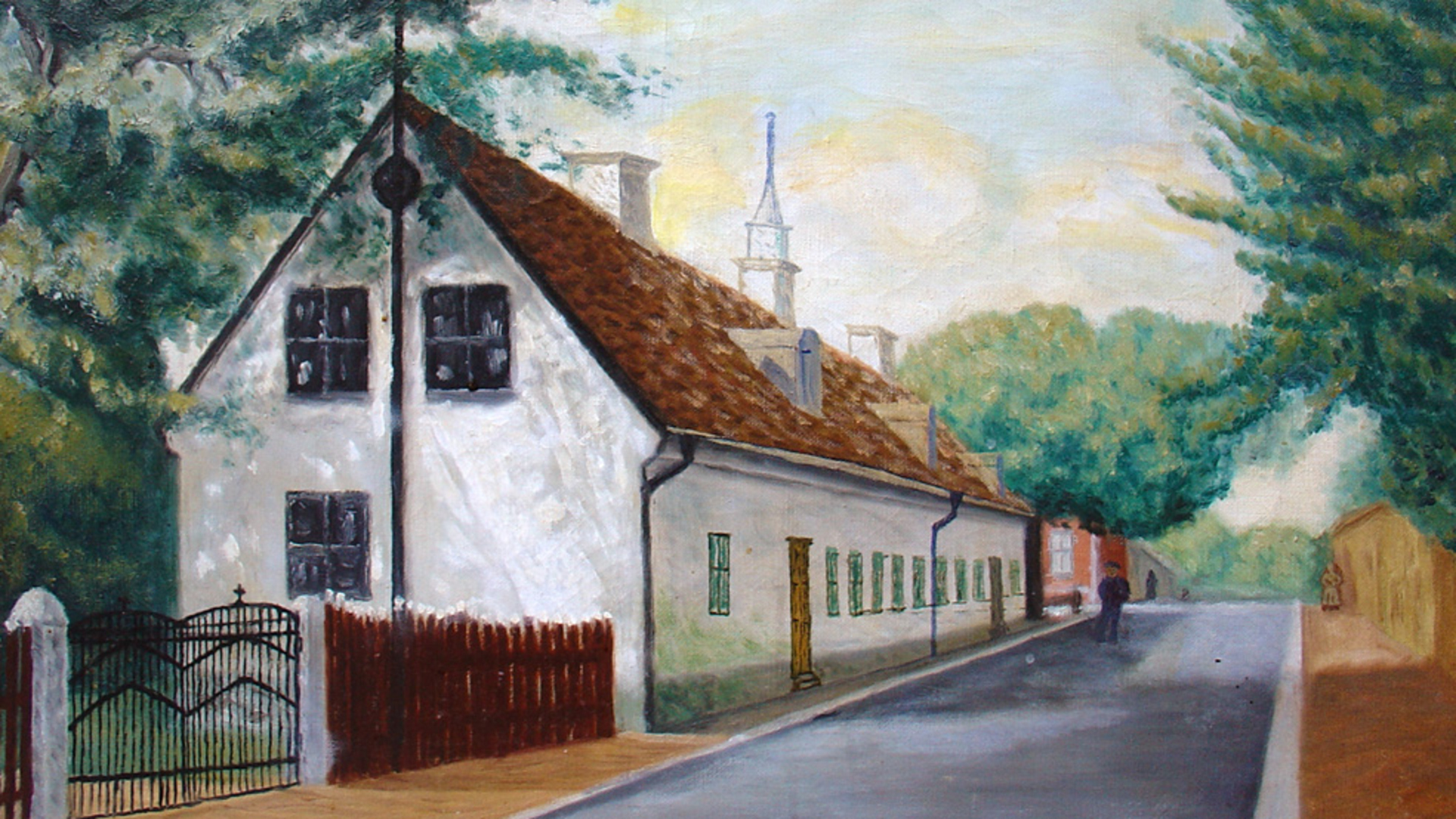 M&aring;lning av Roslagsmuseet