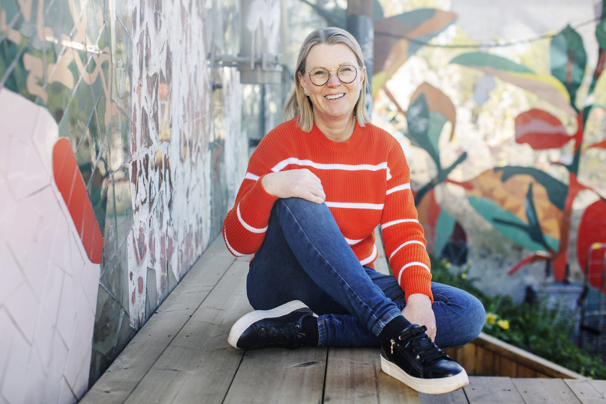Petra Krantz Lindgren, sittande. Fotograf: Ylva Sundgren 
