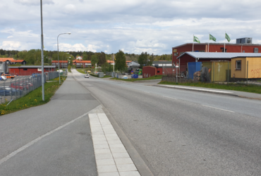 Norra Knutby torg, väg, hus