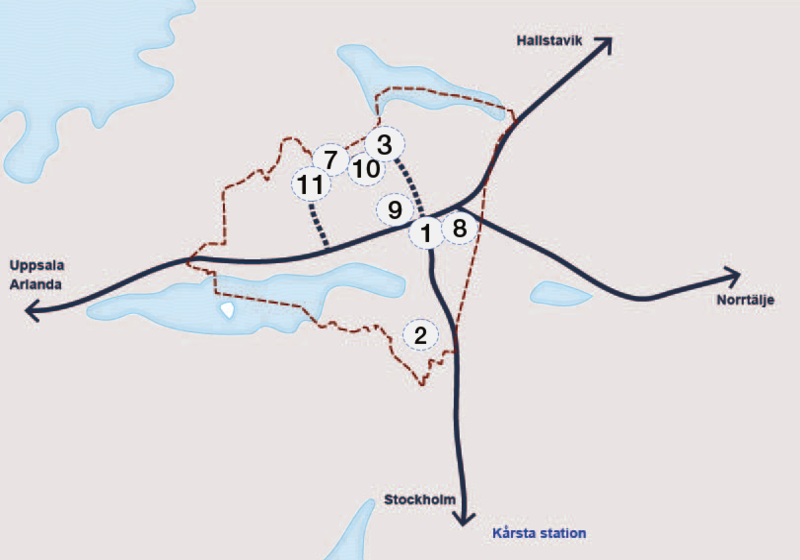Karta genomförande i Rimbo. Steg 1