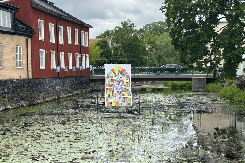 Ett konstverk i Norrt&auml;lje&aring;n