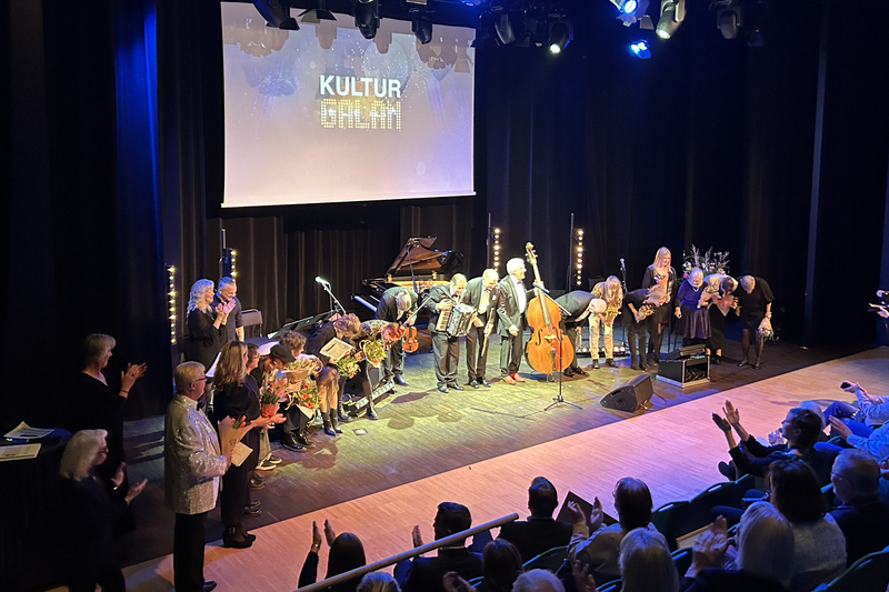 Musiker p&aring; scenen p&aring; Kulturgalan