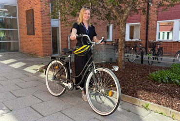 Medarbetare med förmånscykel