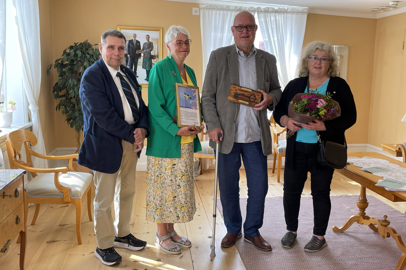 Utdelning av Norrt&auml;lje nyckel till Michael Blum 2023