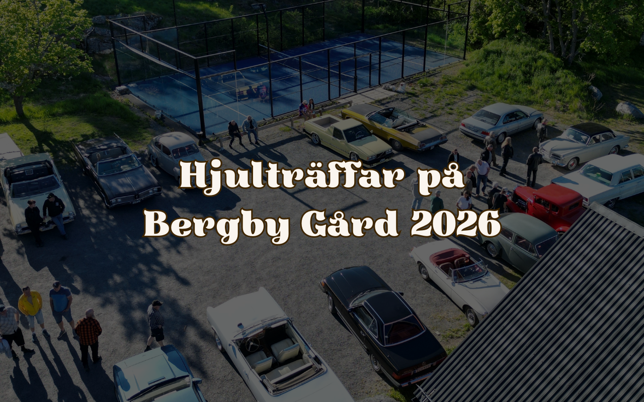 Hjulträffar på Bergby Gård 2026