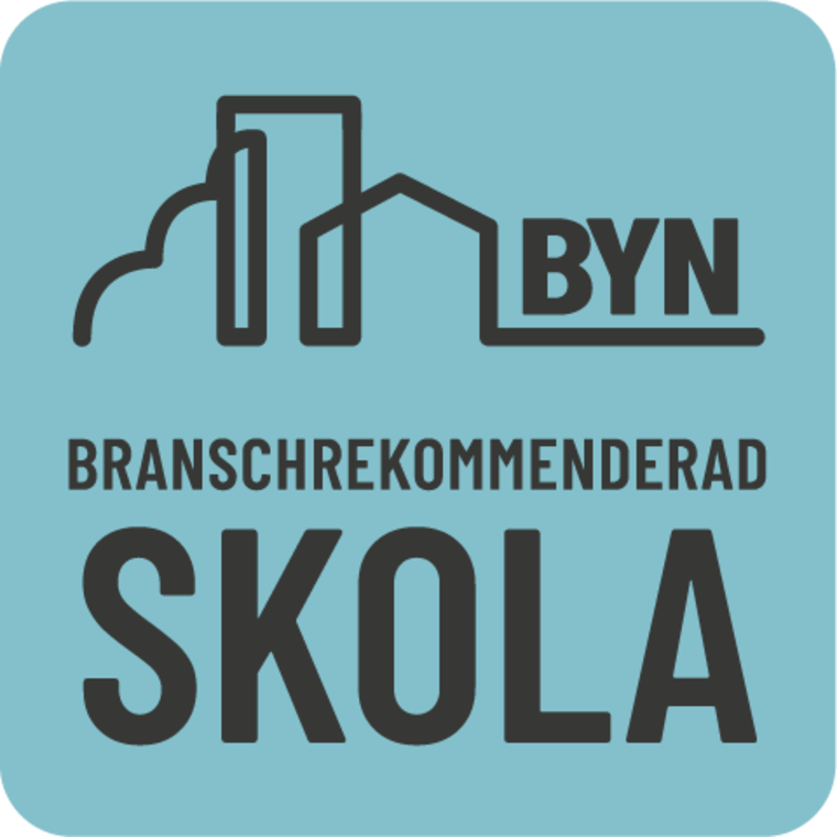 Logotyp f&ouml;r skola rekommenderad av branch