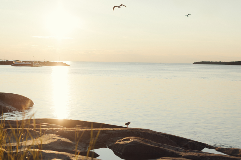 Solnedgång i skärgården